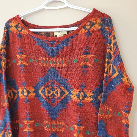 Denim & Supply Ralph Lauren - Vintage men's Aztec print knit sweater - Picture 2 of 5